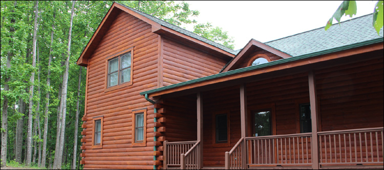 Log Home Staining in Stafford County, Virginia