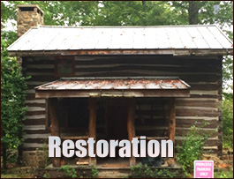 Historic Log Cabin Restoration  Stafford County, Virginia